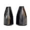 Hello Honey® 3" Black Horn Salt & Pepper Shaker Set